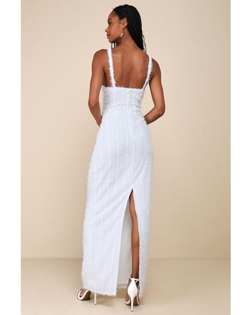 Lulus Natural Sensational Invite Textured Knit Sleeveless Maxi Dress