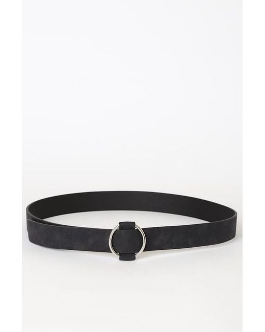 Lulus Black Effortless Is More Ring Belt
