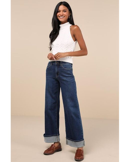 Lulus White Cutest Consideration Turtleneck Halter Top