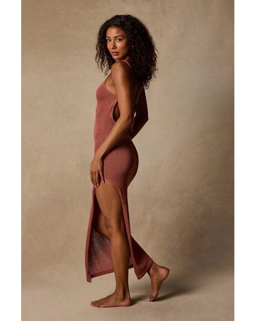 Lulus Natural Calva Rusty Rose Backless Maxi Swim Cover-Up