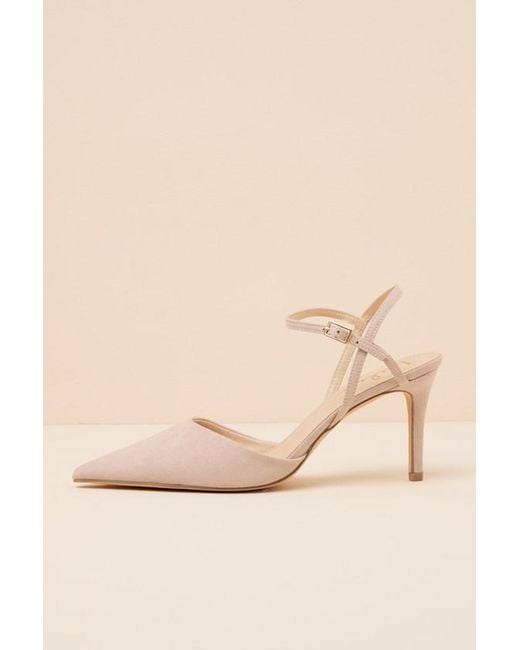 Lulus Natural Mareey Light Nude Suede Pointed-Toe Pumps