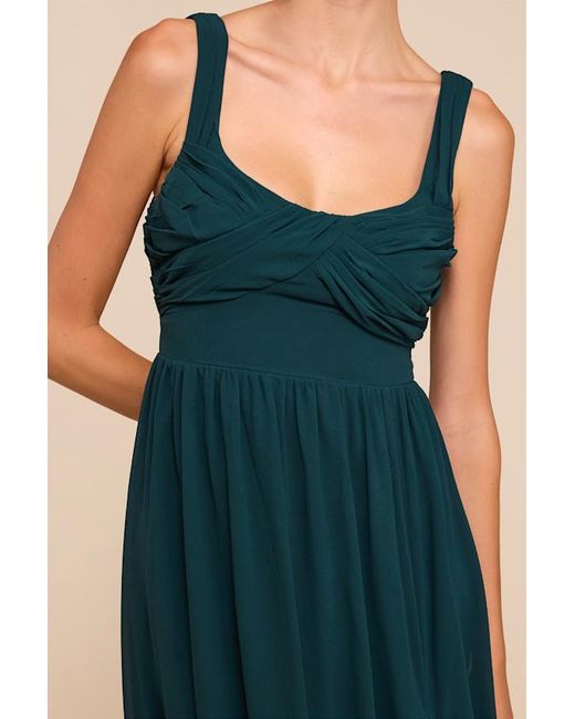 Lulus Multicolor Sensational Moment Pleated Maxi Dress