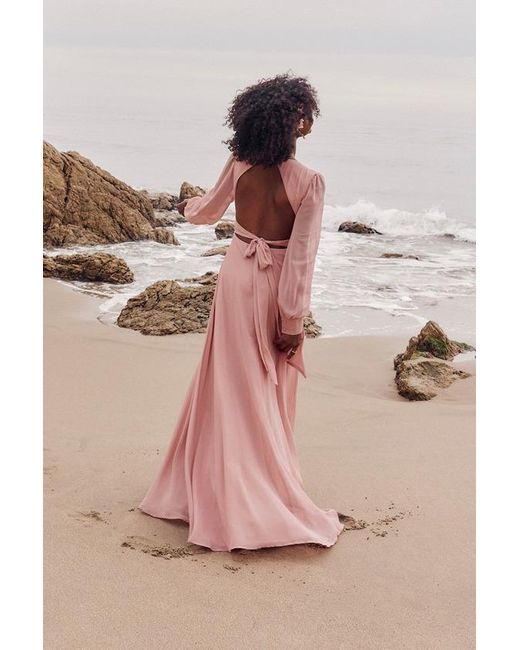 Lulus long sleeve maxi dress sale
