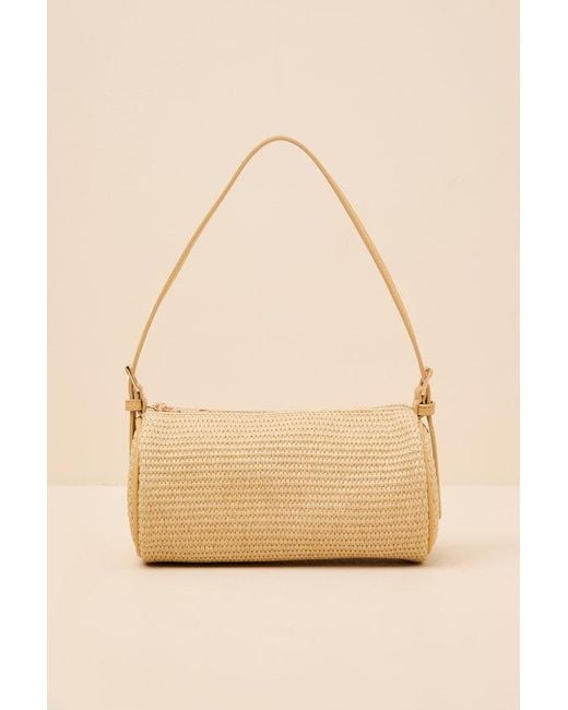 Lulus Natural Meri Raffia Shoulder Bag