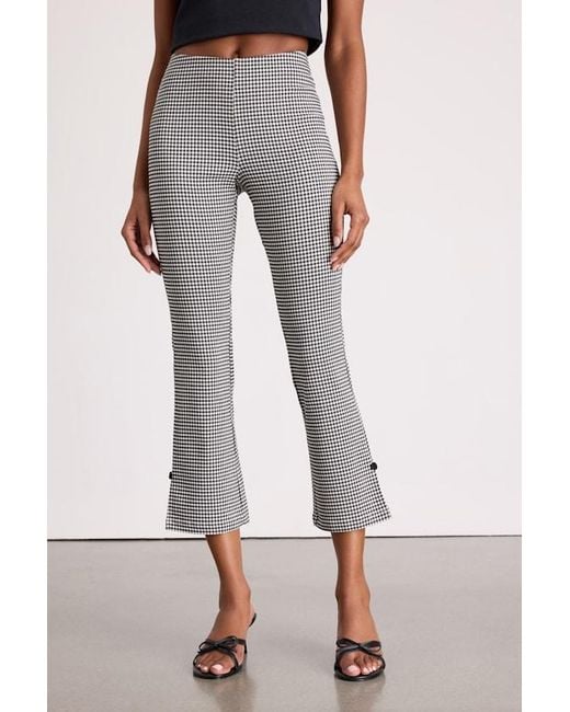 Lulus Multicolor Nomi And Gingham Cropped Flare Pants