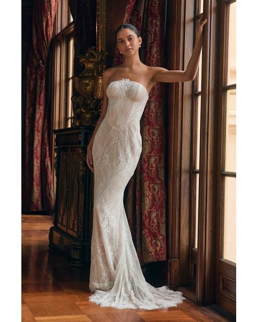 wedding dress bolero lace Extra Convertible Wedding Dress Steltella (Basic Dress + bolero + bow + detachable skirt) US 10 main image 0
