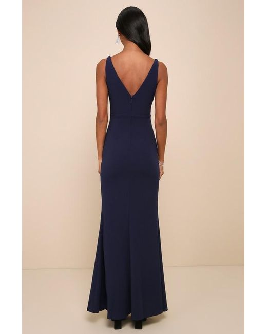 Lulus Blue Melora Sleeveless Maxi Dress