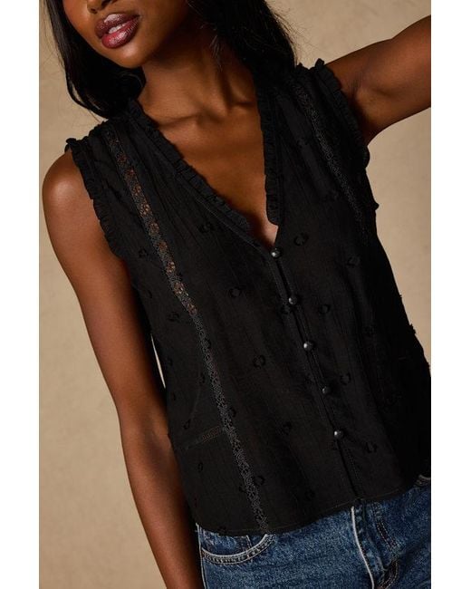 Lulus Blue Brandi Button-Front Tank Top