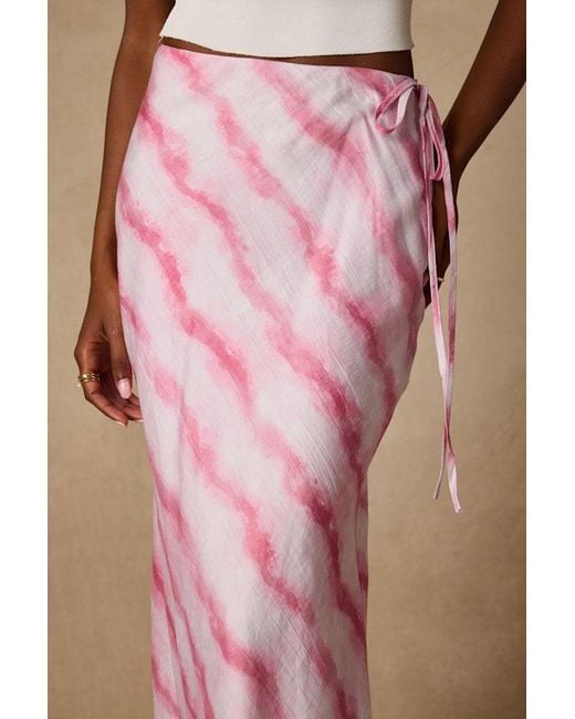 Lulus Pink Issa Striped Maxi Skirt