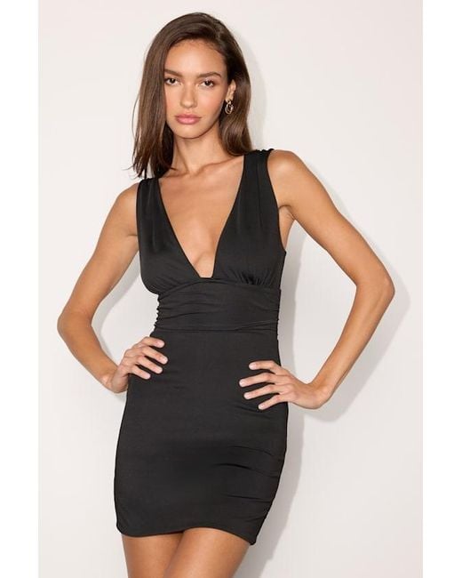 Lulus Black Syra Slinky Knit Bodycon Mini Dress