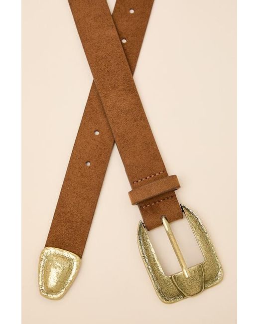 Lulus Blue Lilla Suede Belt