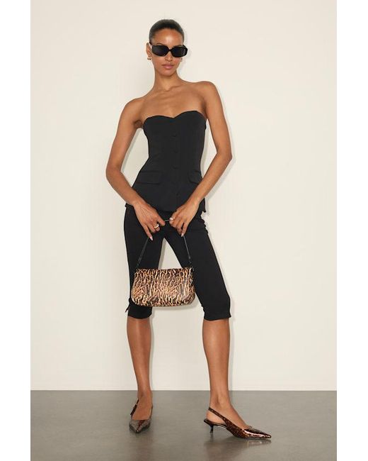 Lulus Black Kylina Ponte Knit Strapless Top