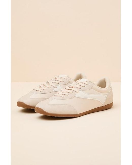 Dolce Vita Natural Sloane Off Lace-Up Sneakers