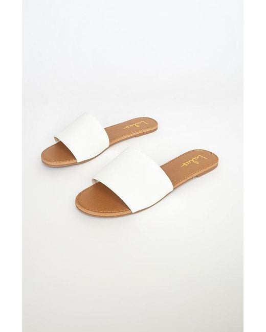 Lulus Brown Addison Slide Sandals