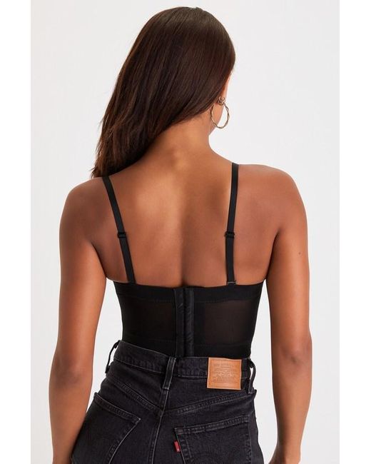 Lulus Flirty Icon 3D Floral Embroidered Bustier Tank Top