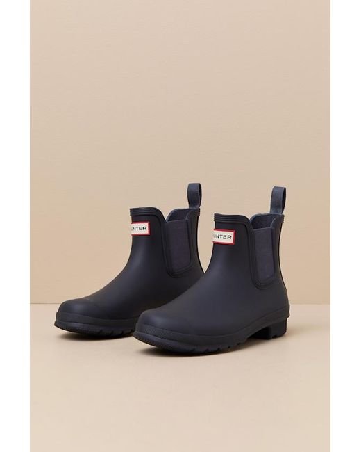 Hunter Blue Original Chelsea Rain Boots