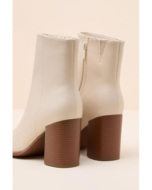 Lulus Natural Paisley Ankle Booties
