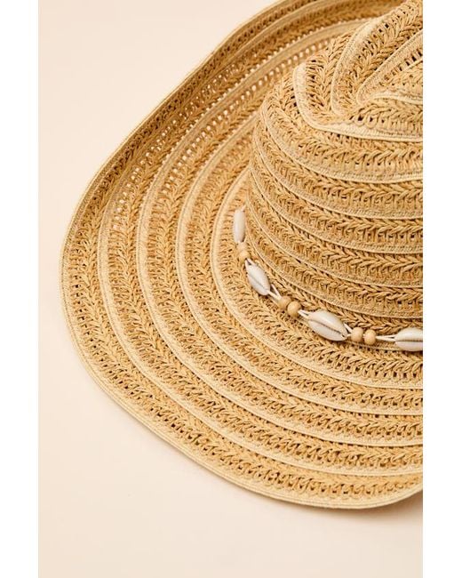 San Diego Hat Sundae Natural Stripe Woven Cowboy Hat