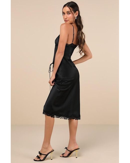 Lulus Natural Incredibly Enchanting Two-Piece Slip Dress And Corset Set
