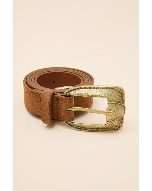 Lulus Blue Lilla Suede Belt