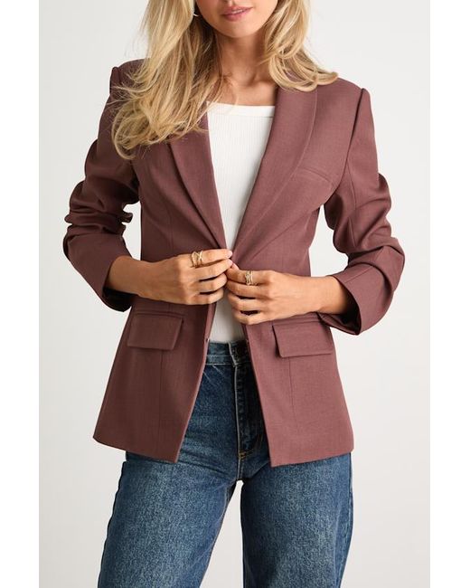 Lulus Blue Polished Icon Fitted Blazer