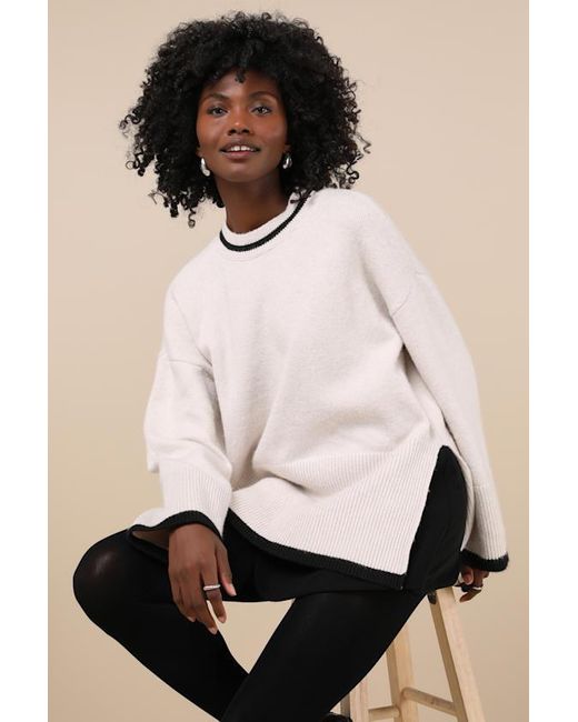 Ivory pullover sweater sale