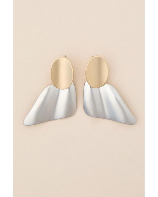 Lulus Natural Denaya Statement Earrings