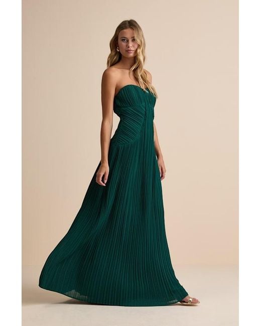 Dress Patterns Melanie Lynn Dresses Lulus Women's Green Narasha Emerald Pleated Strapless Maxi Dress Maxi Dresses Dress Patterns Melanie Lynn Dresses Lulus Women's Green Narasha Emerald Pleated Strapless Maxi Dress Maxi Dresses