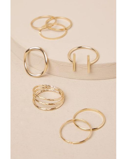 Lulus Natural Girls Night Out Ring Set