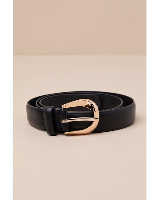 Lulus Black Total Element Belt