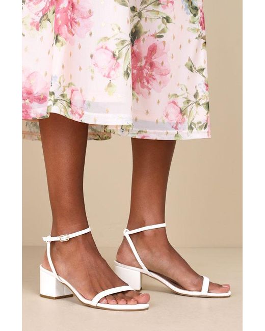 Lulus Pink Julie Ankle Strap Heels