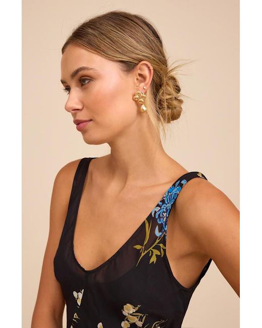 Lulus Natural Quinny Statement Earrings