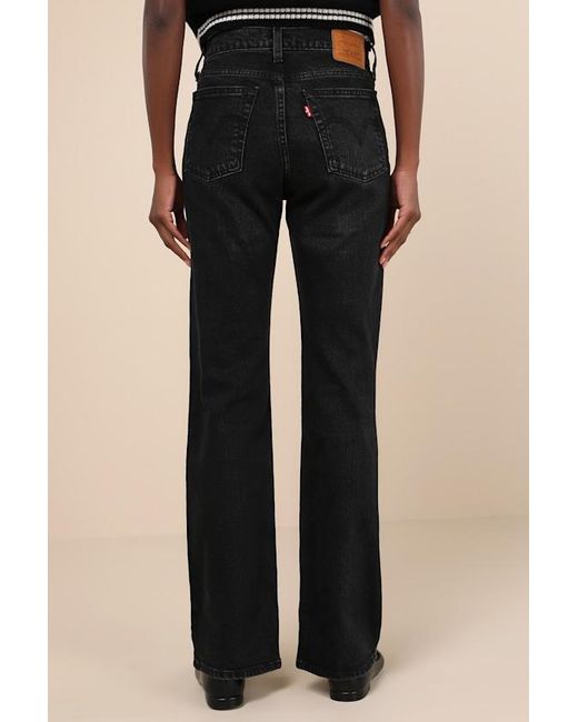 Levi's Green Wedgie Bootcut Washed High-Rise Denim Jeans
