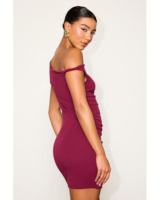 Lulus Red Becca Twisted One-Shoulder Mini Dress