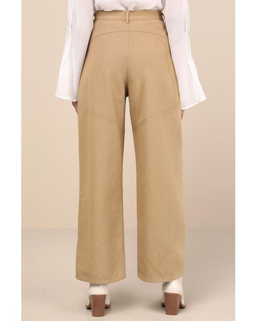 Lulus Natural Coveted Element Twill Carpenter Pants