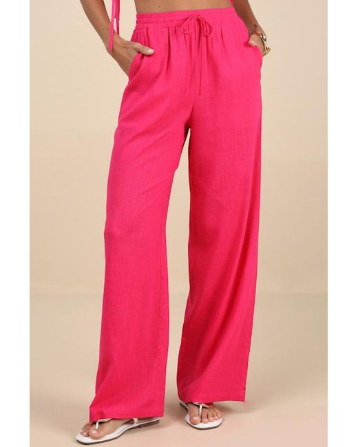 Lulus Pink Irida Drawstring Pants