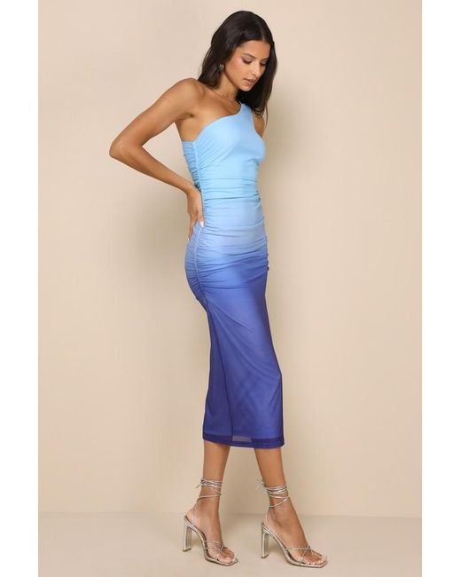 blue mini satin dress Shimma Blue Satin Mini Dress - US 16 main image 1