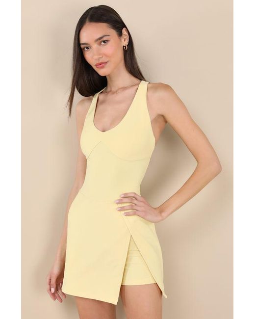 Year Of Ours Natural Doubles Backless Skort Romper
