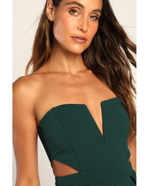 Strapless cutout jumpsuit cheap