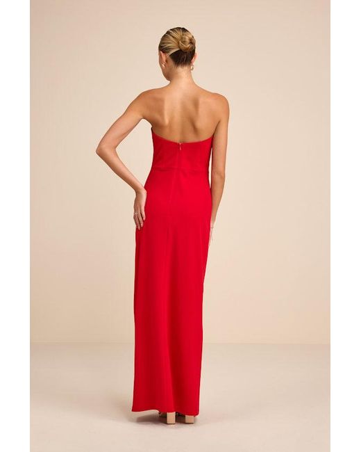 Lulus Red Thula Cutout U-Bar Column Maxi Dress