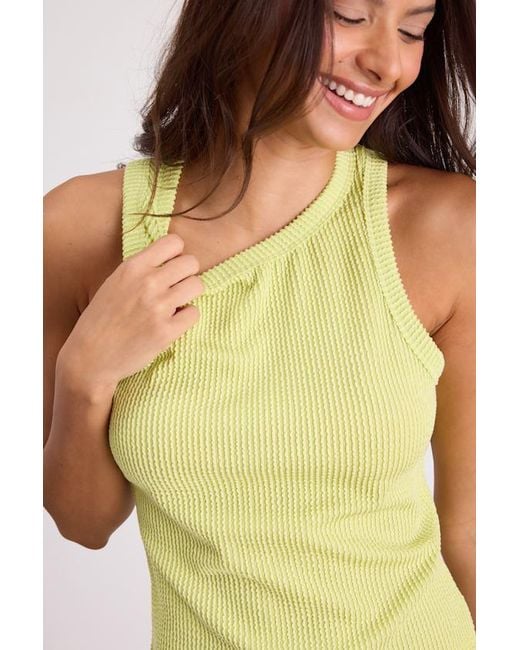 Lulus Green Essential Update Lime Ribbed Tank Top