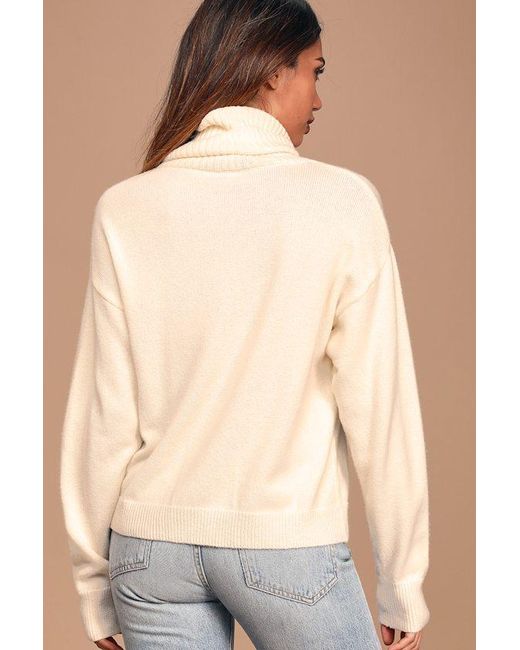 Lulus Natural Amazing Memories Turtleneck Sweater