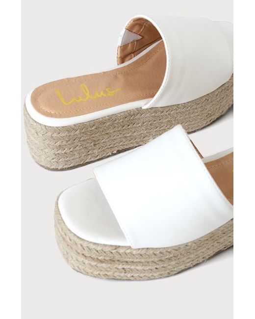 Lulus Natural O'Ahu 2 Espadrille Platforms