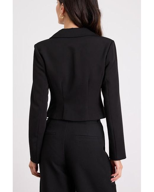 Lulus Blue Vila Cropped Blazer