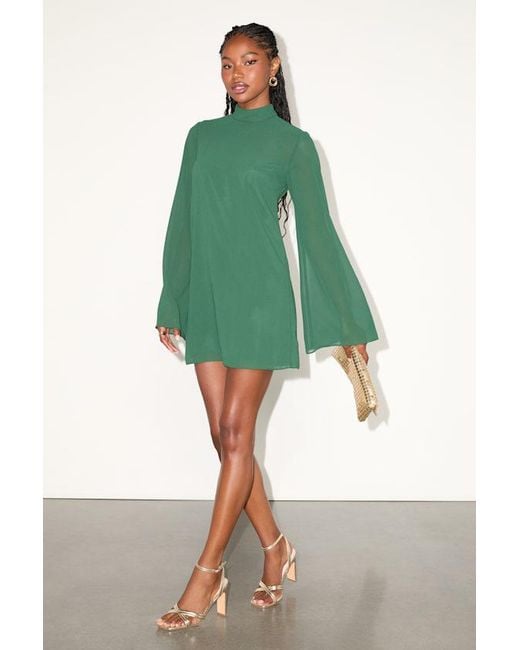 Lulus Perfected Charm Bell Sleeve Mini Shift Dress in Green | Lyst Lulus Perfected Charm Bell Sleeve Mini Shift Dress in Green | Lyst