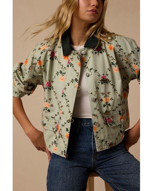 Lulus Natural Corbin Floral Jacket