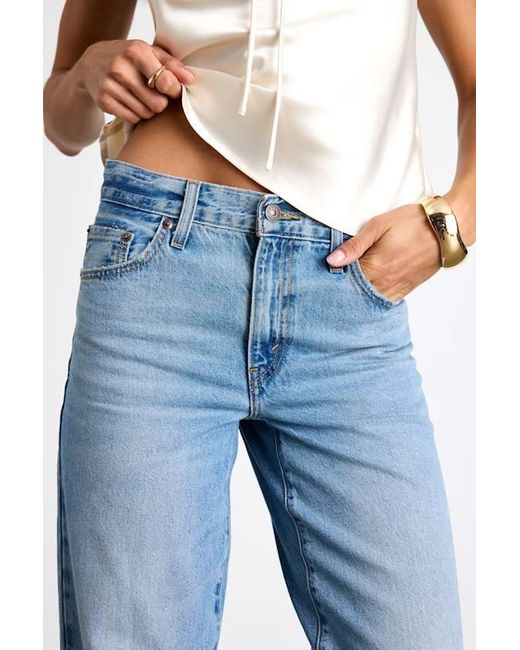 Levi's Blue Baggy Dad Medium Mid-Rise Wide-Leg Jeans