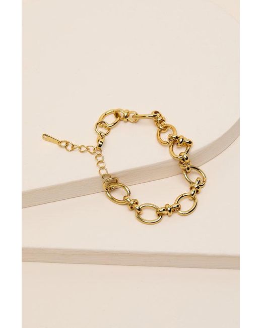 Lulus Natural Cardena 14Kt Chain Link Bracelet
