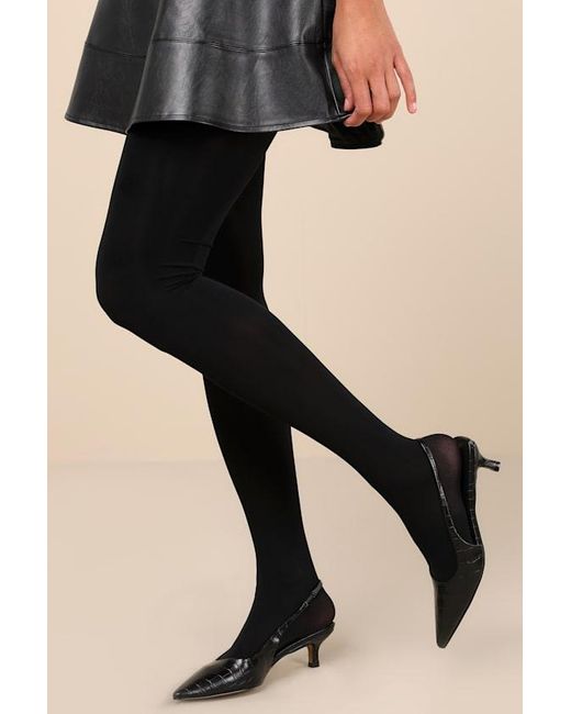 L'eggs Black 360 Contourâ„ 80 Denier Opaque Tights