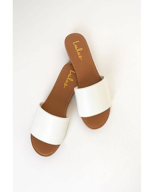 Lulus Brown Addison Slide Sandals